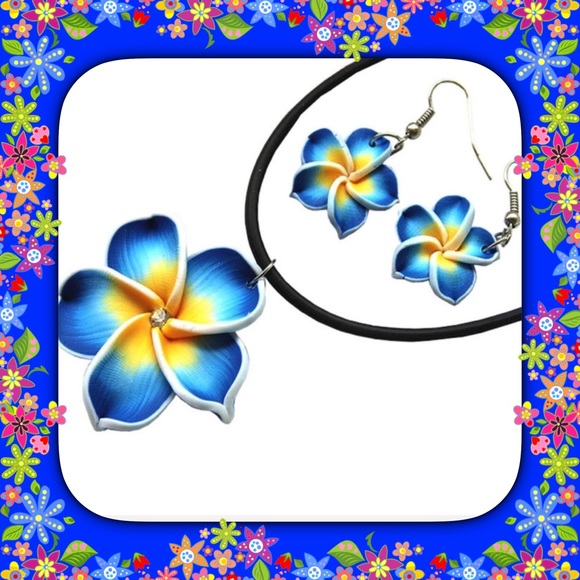 Jewelry - Flower Earrings & Necklace